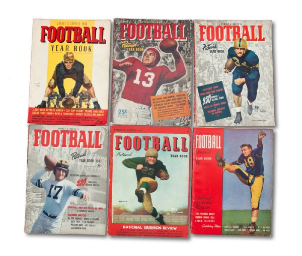1940 THROUGH 1995 STREET & SMITH FOOTBALL ANNUAL YEARBOOK COMPLETE RUN