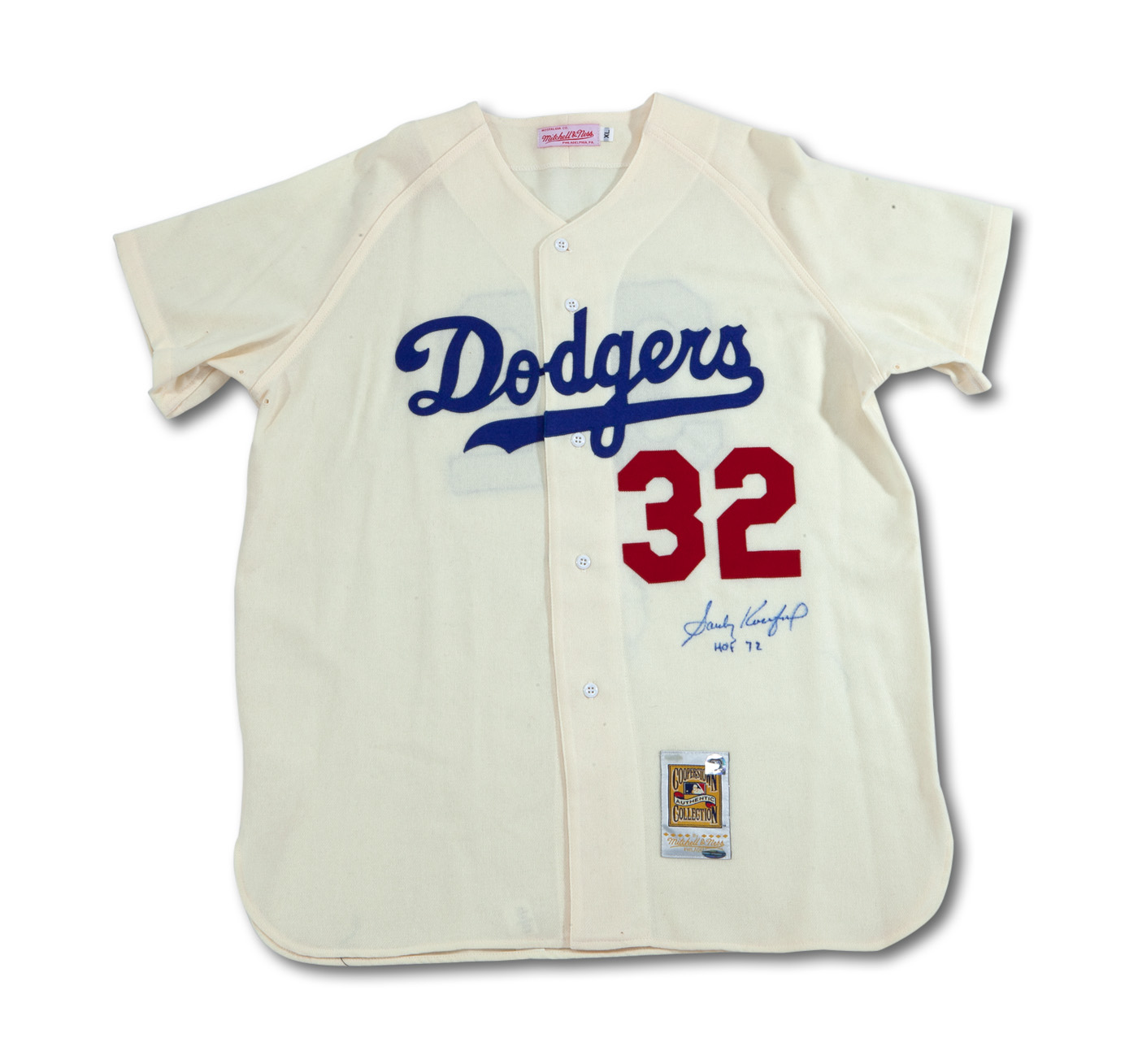 Lot Detail - SANDY KOUFAX SIGNED MITCHELL & NESS COOPERSTOWN