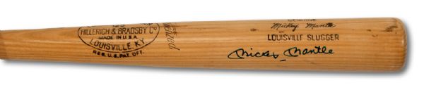 IMPORTANT 1951 MICKEY MANTLE AUTOGRAPHED ROOKIE H&B MODEL L16 BAT FROM MANTLES FIRST H&B ORDER AS A PROFESSIONAL ON 4/20/51 