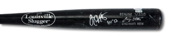 2013 JOEY VOTTO AUTOGRAPHED "GU 13" LOUISVILLE SLUGGER PROFESSIONAL MODEL GAME USED BAT (MLB AUTH.)