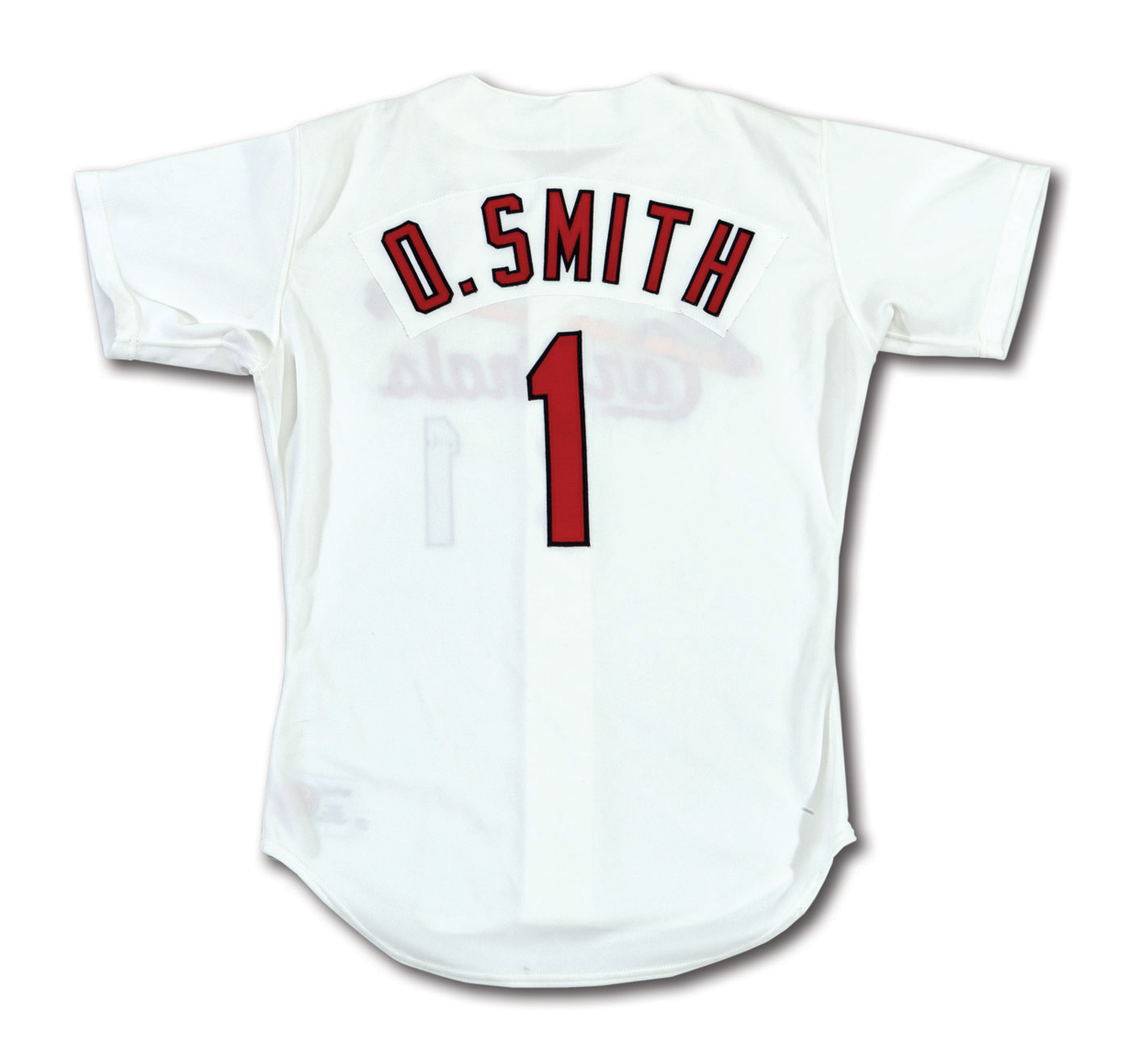 Lot Detail - 1995 OZZIE SMITH ST. LOUIS CARDINALS GAME WORN HOME JERSEY