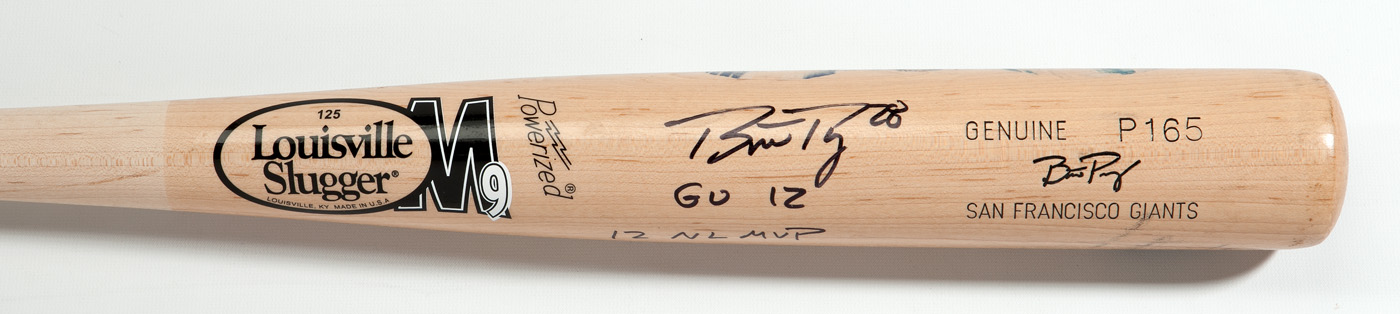 Buster Posey SF Giants Signed Autograph Used Louisville Slugger Bat PSA DNA
