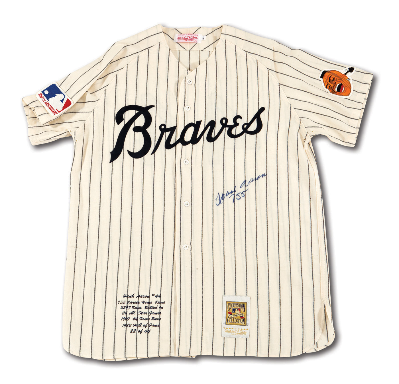 mitchell and ness hank aaron jersey