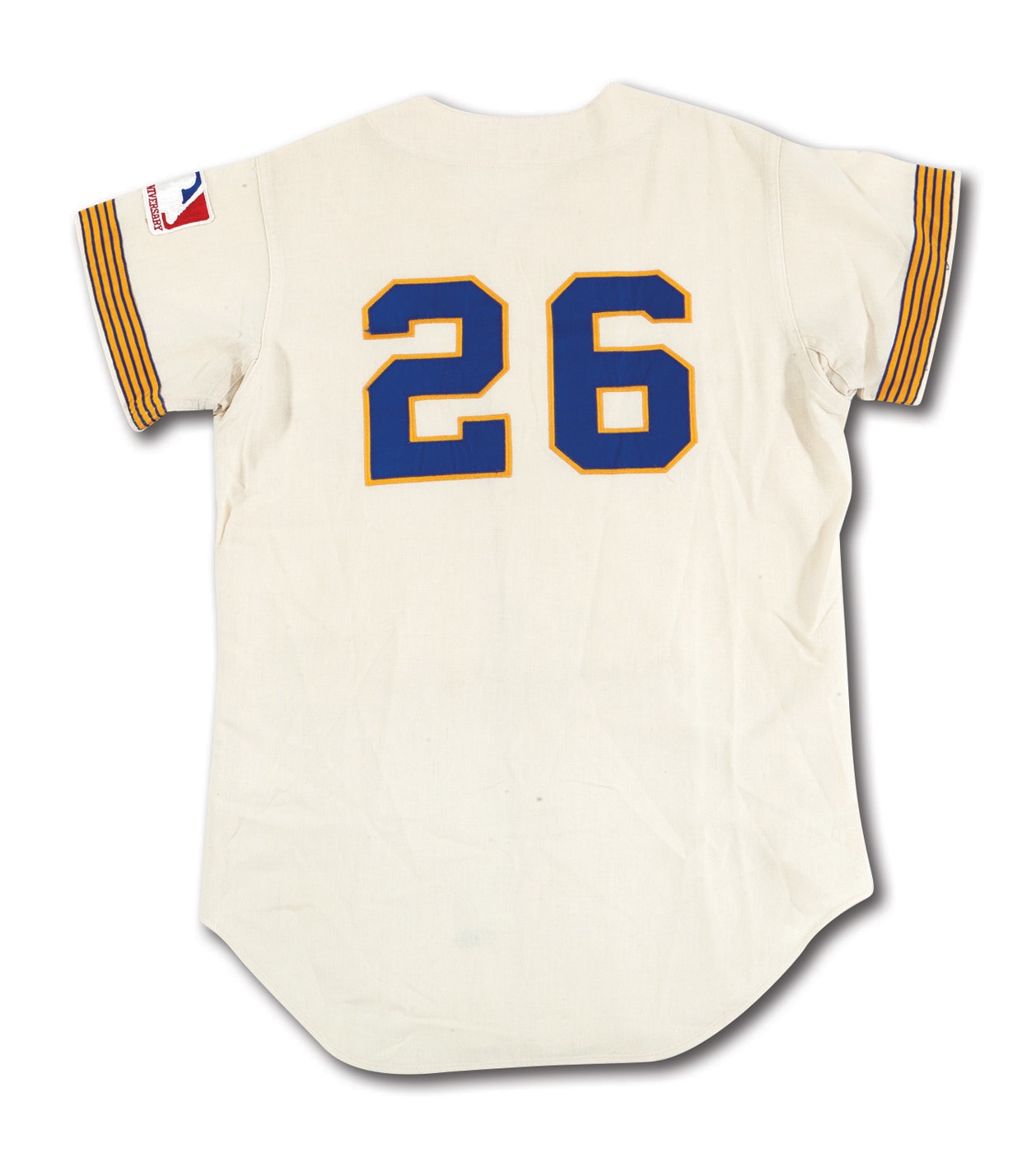 Lot Detail - 1969 Seattle Pilots Spring Training Game-Used Home Flannel  Jersey