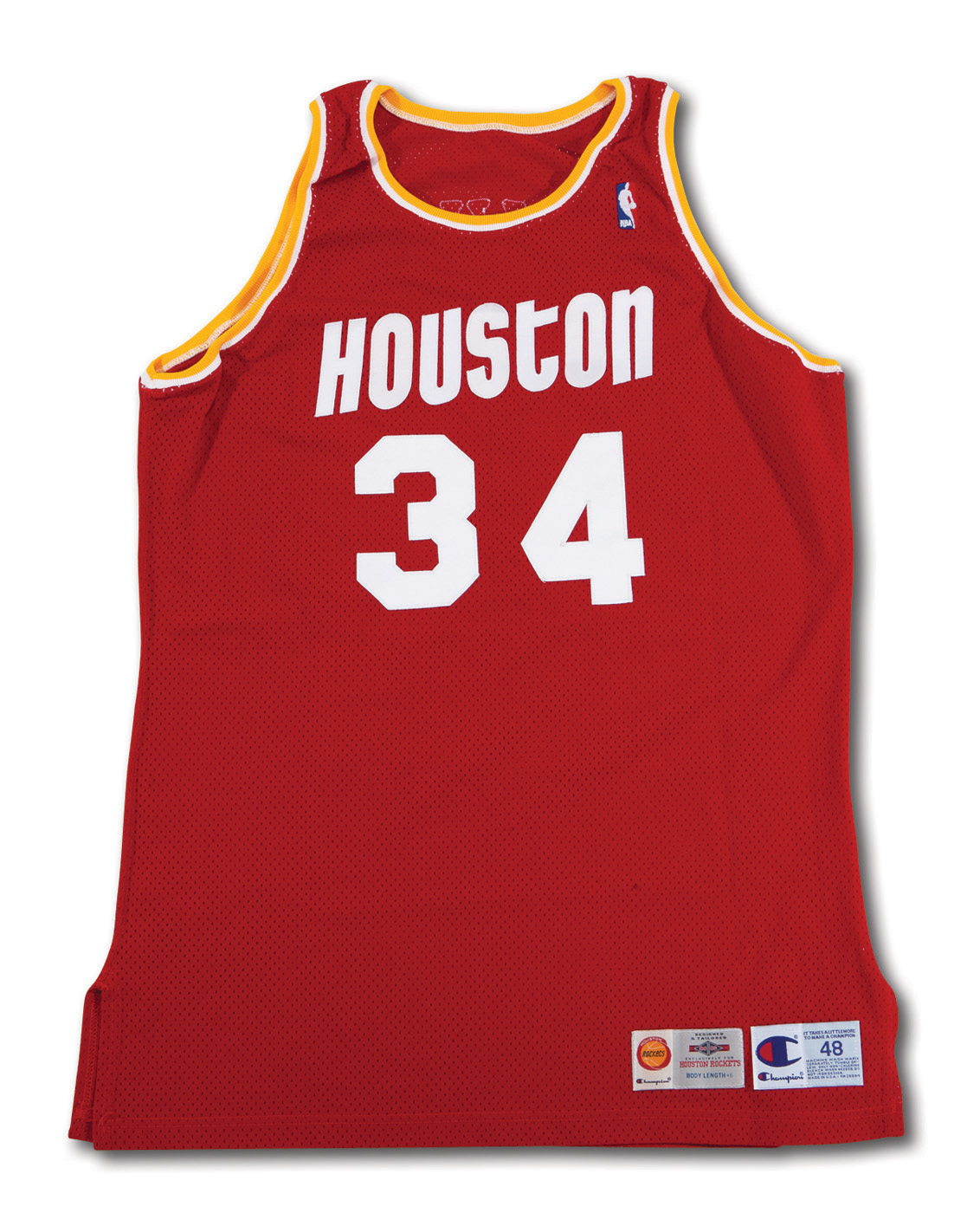 1994-95 Hakeem Olajuwon Game Worn Houston Rockets Jersey with