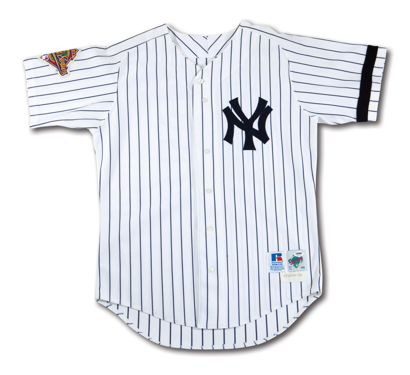 MARIANO RIVERA 1996 NEW YORK YANKEES GAME WORN AND SIGNED HOME JERSEY