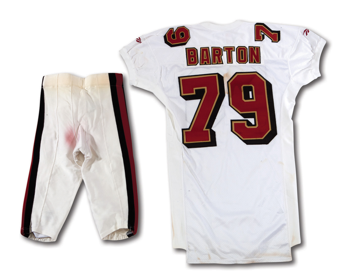 Lot Detail - 1996 HARRIS BARTON SAN FRANCISCO 49ERS GAME WORN ROAD JERSEY  AND WHITE PANTS