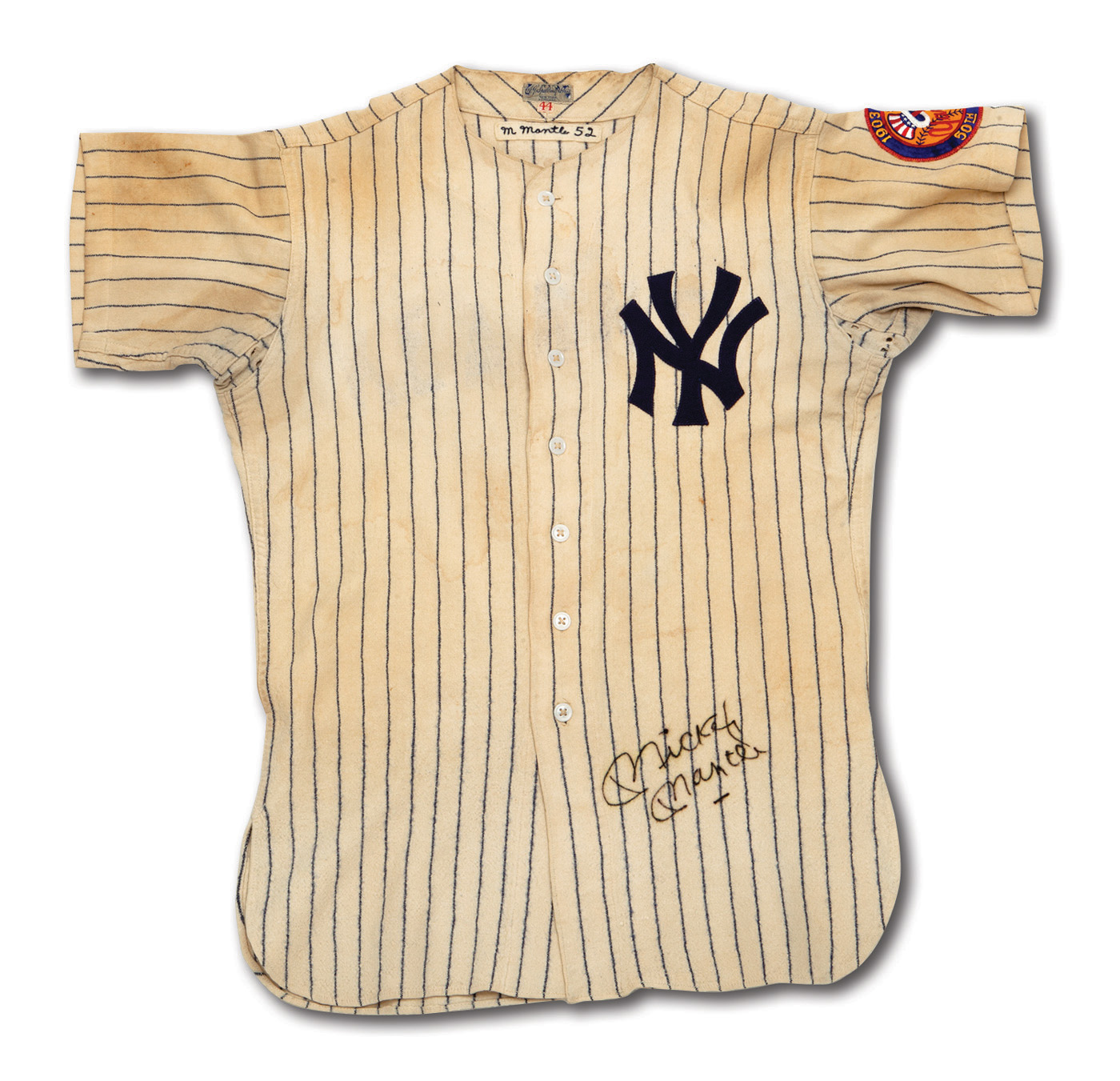 Lot Detail - 1952 MICKEY MANTLE AUTOGRAPHED NEW YORK YANKEES GAME