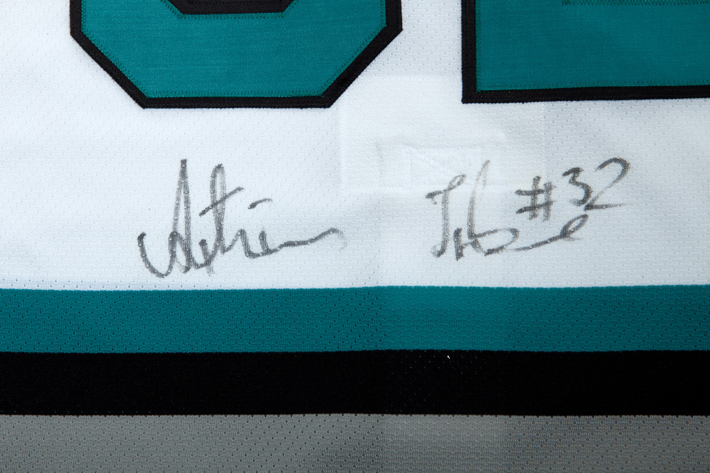 ARTURS IRBE Game issued/ Worn ? Used SAN JOSE SHARKS Jersey CCM Airknit