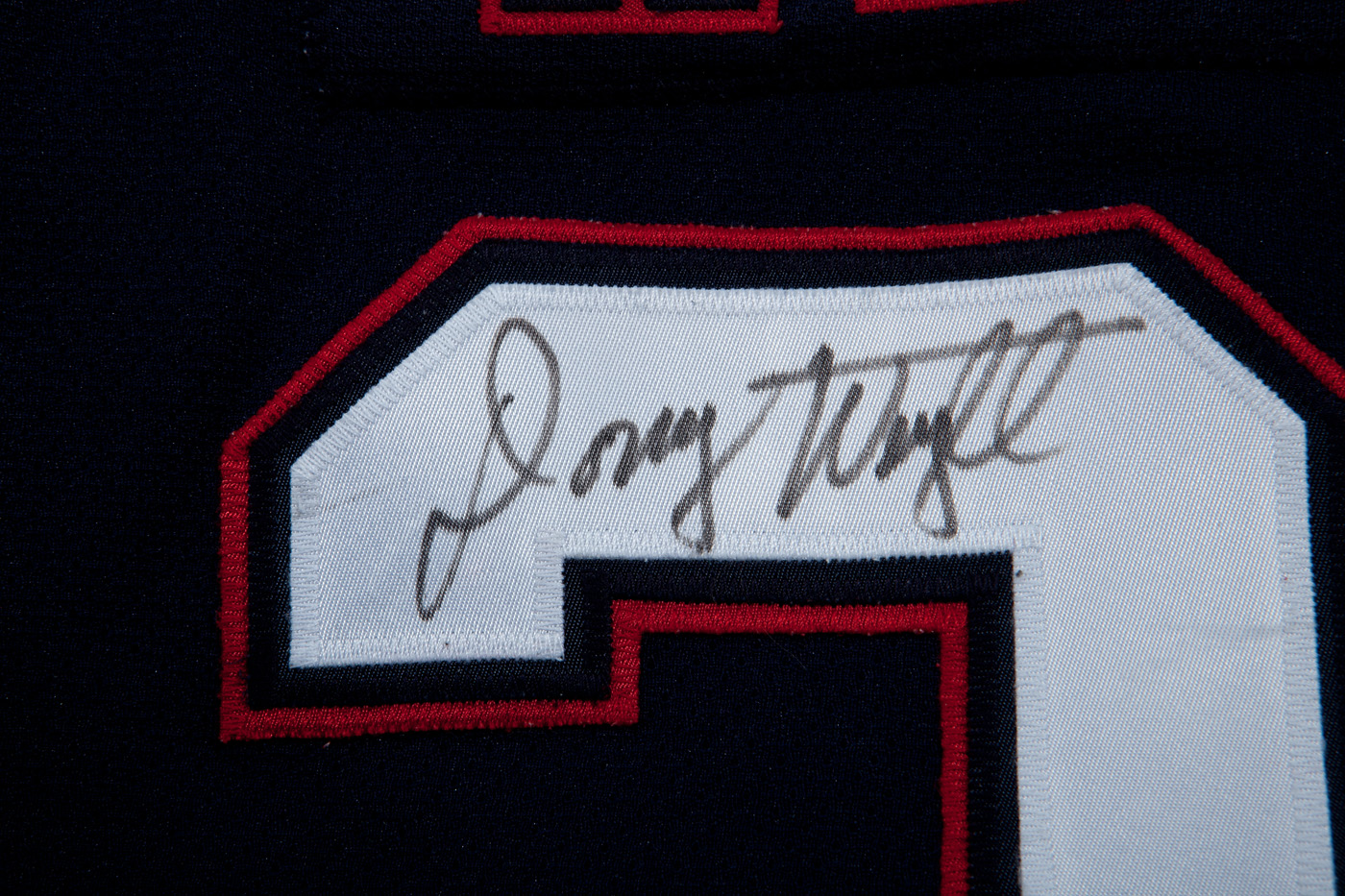 Doug Weight Edmonton Oilers Name and Signed Number Oil Man Era Navy Jersey  Sewing Kit