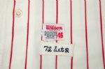 Lot Detail - 1972 STEVE CARLTON (CY YOUNG SEASON) AUTOGRAPHED AND INSCRIBED  PHILADELPHIA PHILLIES GAME WORN HOME UNIFORM (MEARS A10)