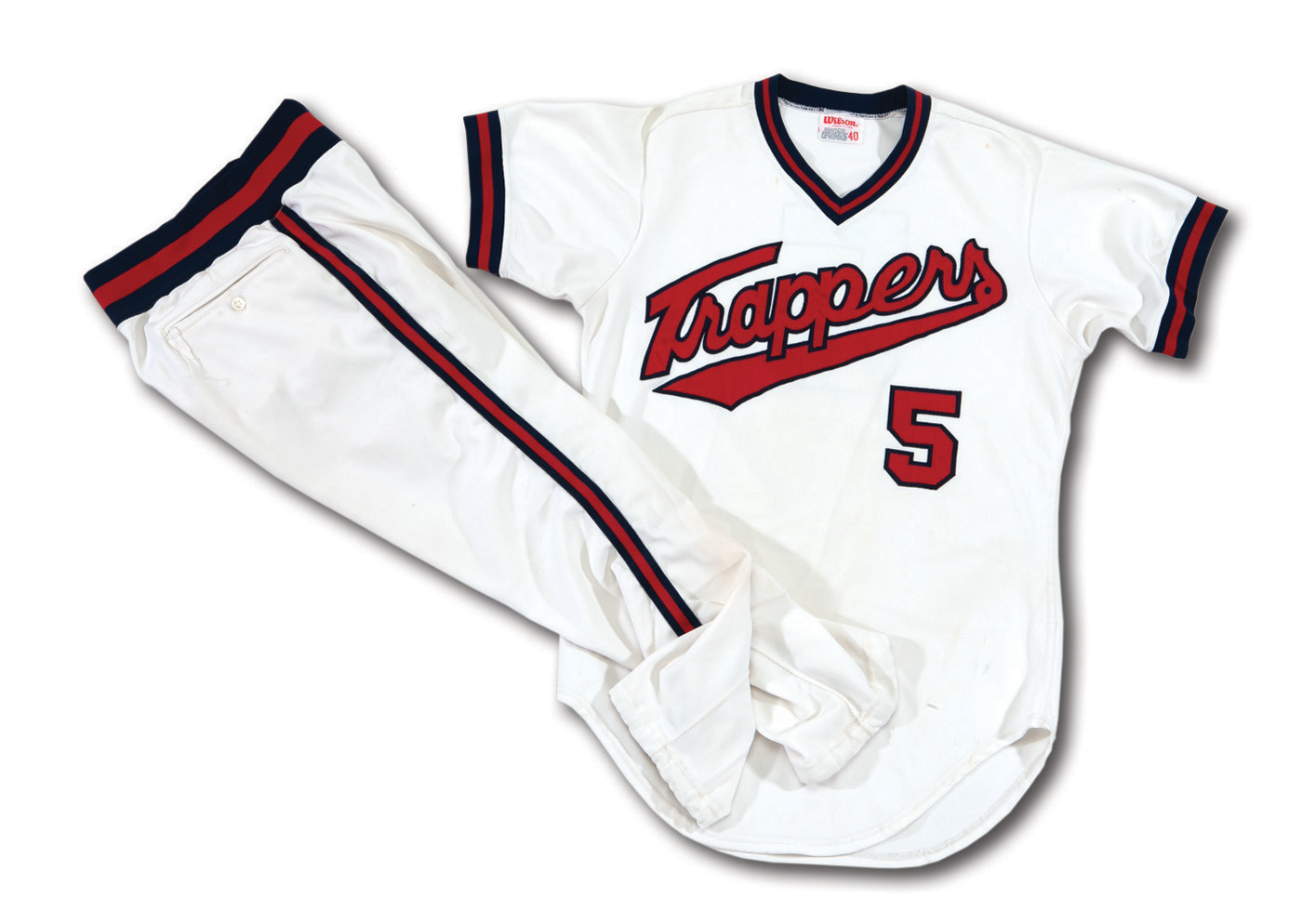 Authentic Vintage 1980s Edmonton Tappers Baseball Jersey 27 