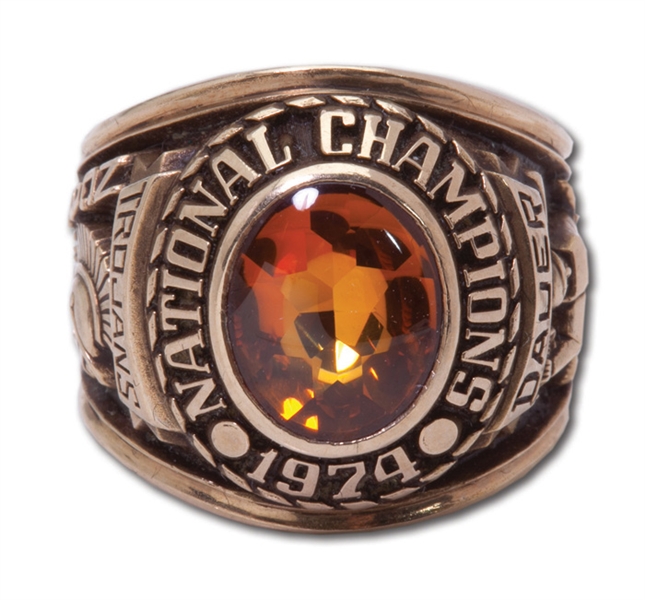 1974 USC TROJANS 10K GOLD NCAA NATIONAL BASEBALL CHAMPIONSHIP RING (DAUER)