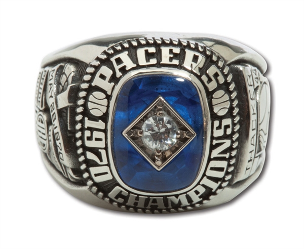 1970 INDIANA PACERS ABA CHAMPIONSHIP RING (TOM THACKER LOA)