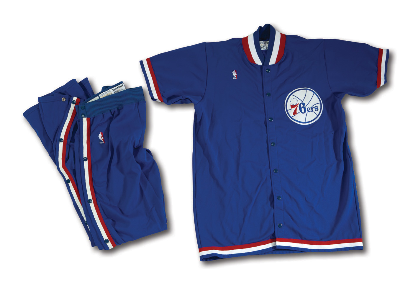 2021-22 Shake Milton Game Worn Philadelphia 76ers City Edition Warmup Suit  (Jacket and Pants) - 100% of Proceeds to Benefit Sixers Youth Foundation! ( Sixers LOA) on Goldin Auctions