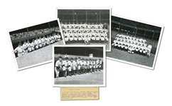 1941-43 NEW YORK YANKEES GROUP OF (4) FIRST GENERATION PHOTOGRAPHS (JOHNNY MURPHY COLLECTION)