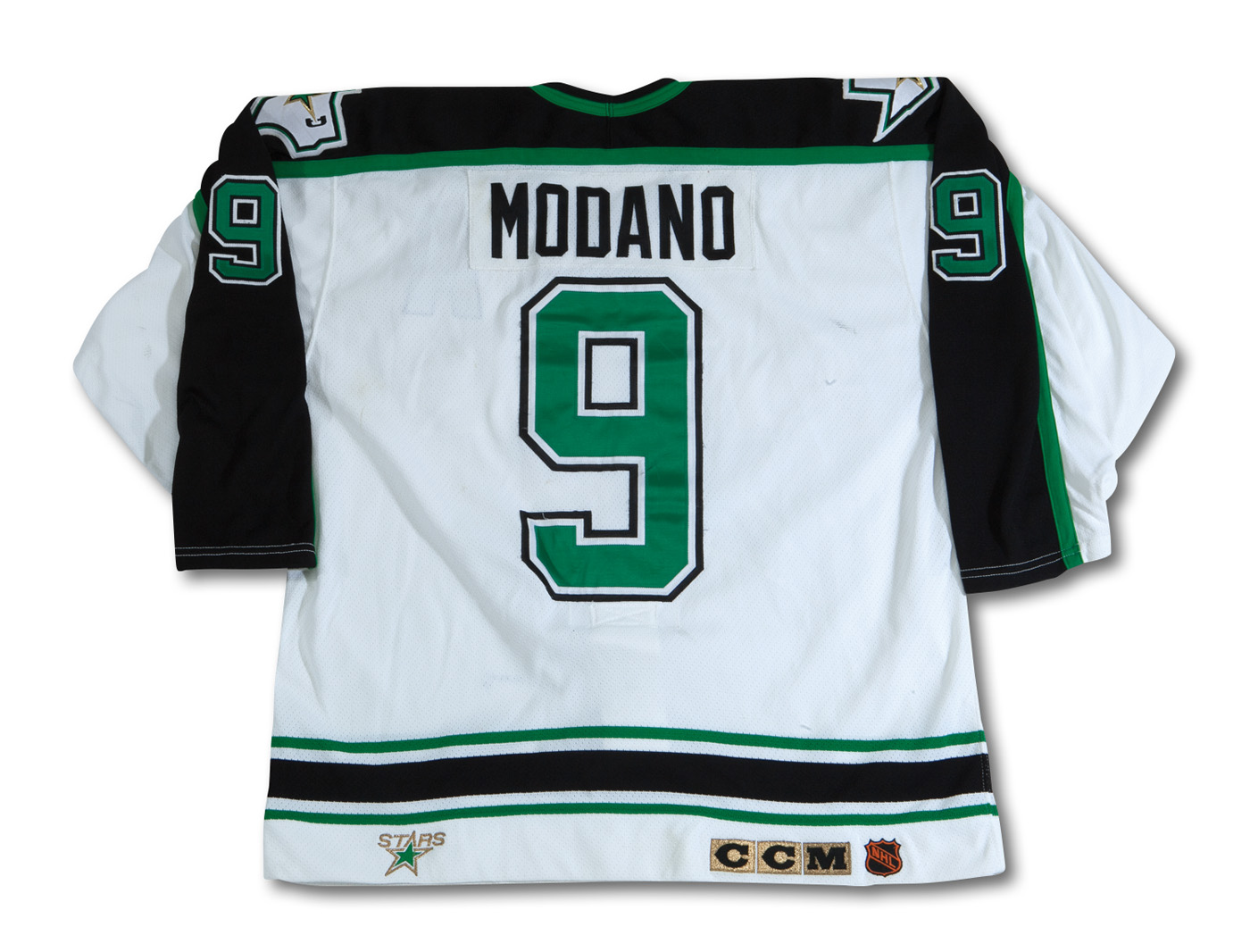 MIKE MODANO Signed Minnesota North Stars Green CCM Jersey - NHL