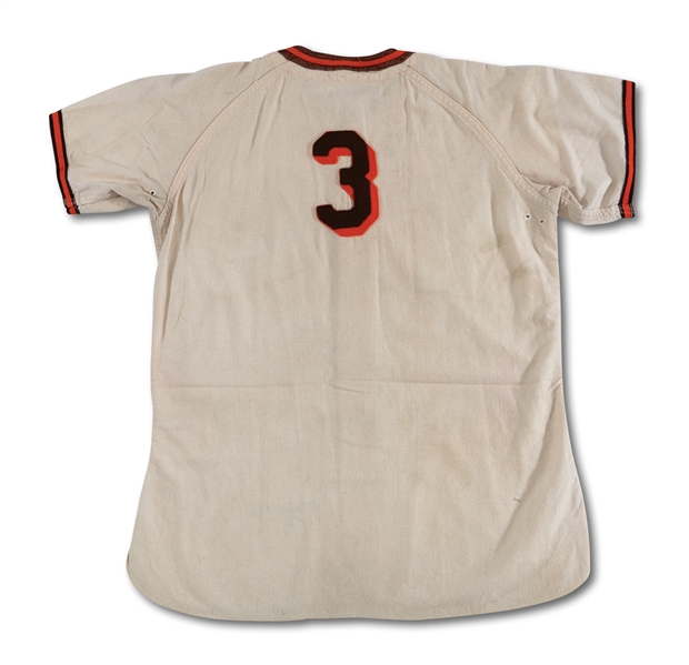 Lot Detail - 1945 GEORGE MCQUINN ST. LOUIS BROWNS GAME WORN HOME JERSEY
