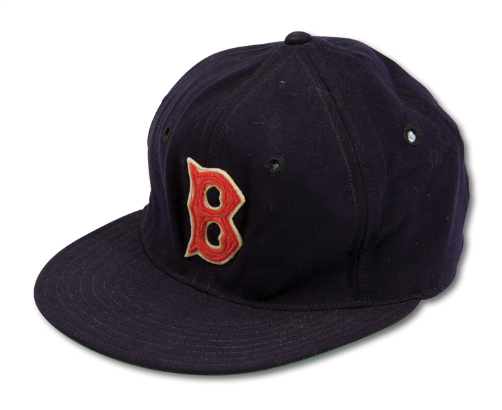 1950s BOSTON RED SOX PROFESSIONAL MODEL GAME USED CAP