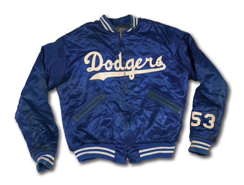 DON DRYSDALES CIRCA 1956 BROOKLYN DODGERS GAME WORN WARM UP JACKET (DRYSDALE COLLECTION)