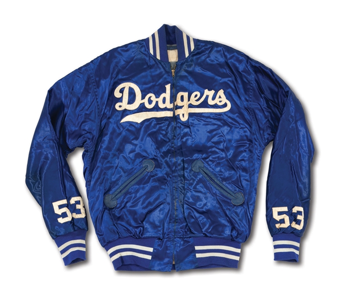 DON DRYSDALES CIRCA LATE 1950S-EARLY 60S LOS ANGELES DODGERS GAME WORN WARM UP JACKET (DRYSDALE COLLECTION)