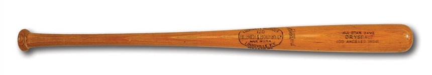 DON DRYSDALES AUGUST 3, 1959 ALL-STAR GAME USED LOUISVILLE SLUGGER PROFESSIONAL MODEL BAT (DRYSDALE COLLECTION)