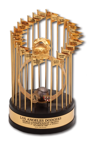 DON DRYSDALES 1988 LOS ANGELES DODGERS WORLD SERIES TROPHY (DRYSDALE COLLECTION)