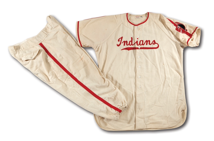 DON DRYSDALES 1954 BAKERSFIELD INDIANS (CLASS C) GAME WORN HOME UNIFORM - HIS FIRST PROFESSIONAL TEAM (DRYSDALE COLLECTION)