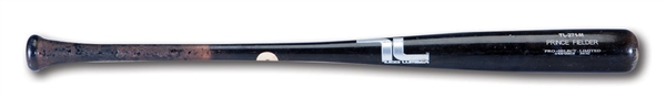 2013-14 PRINCE FIELDER GAME USED TUCCI LUMBER PROFESSIONAL MODEL BAT