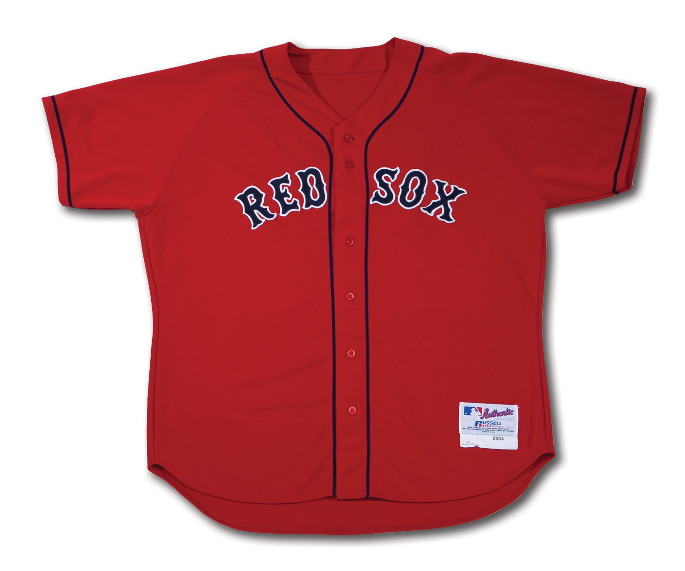 2005 Opening Day Boston Red Sox - Manny Ramirez Game-Issued Home Jersey  (feat. Gold Trimmed Identifiers & World Series Victory Patch)