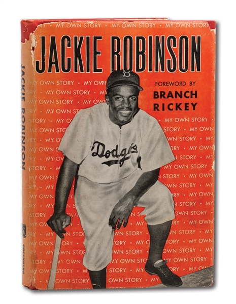 1948 JACKIE ROBINSON SIGNED 1ST EDITION COPY OF HIS AUTOBIOGRAPHY "MY OWN STORY"