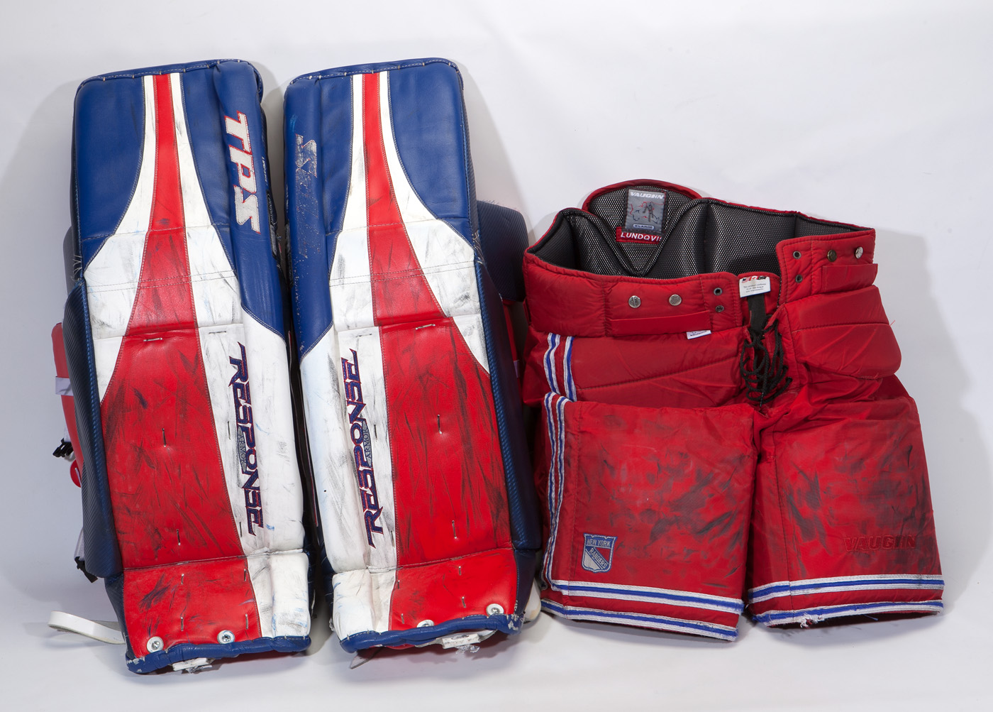 Charitybuzz: Limited Edition Autographed Henrik Lundqvist Pads