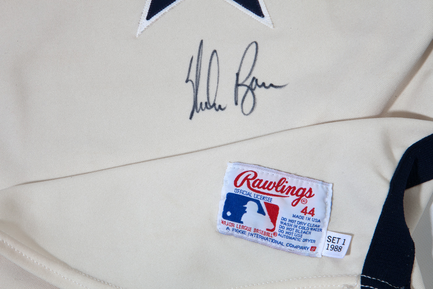 Nolan Ryan Autographed Houston Astros Cream Jersey- JSA