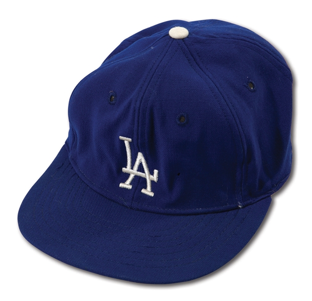 DON DRYSDALES EARLY-MID 1960S LOS ANGELES DODGERS GAME WORN CAP (DRYSDALE COLLECTION)