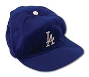 DON DRYSDALES MID-LATE 1960S LOS ANGELES DODGERS GAME WORN CAP (DRYSDALE COLLECTION)