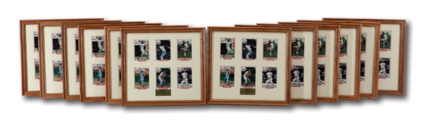 DON DRYSDALES LOT OF (12) 1993 MLBPAA SIGNED CARD SETS OF 6 INCLUDING DRYSDALE, BANKS, B.ROBINSON, STARGELL, HUNTER & NIEKRO (DRYSDALE COLLECTION)