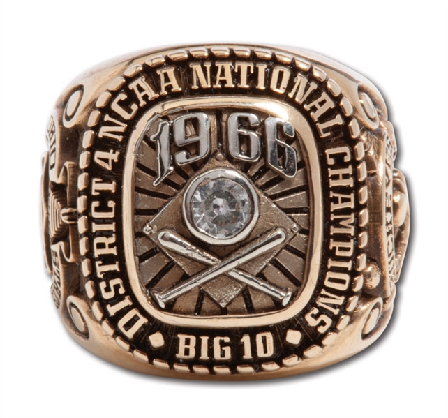 1966 OHIO STATE BUCKEYES NCAA BASEBALL NATIONAL CHAMPIONS 10K GOLD RING 