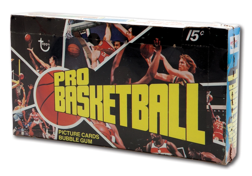 1976-77 TOPPS BASKETBALL UNOPENED 24 COUNT WAX BOX (BBCE SOURCED)
