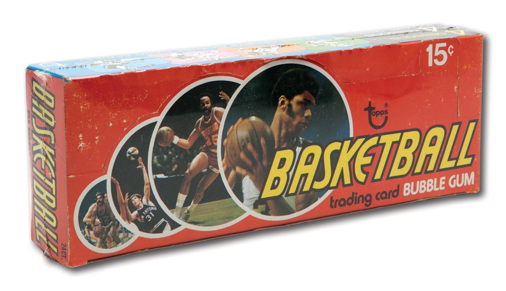 1974-75 TOPPS BASKETBALL UNOPENED 24 COUNT WAX BOX
