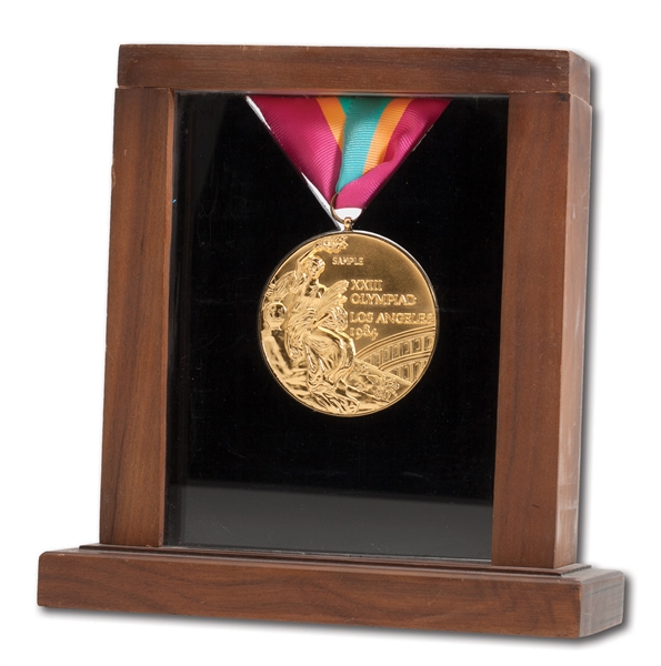 1984 LOS ANGELES SUMMER GAMES 1ST PLACE WINNERS GOLD MEDAL SAMPLE (NSM COLLECTION)