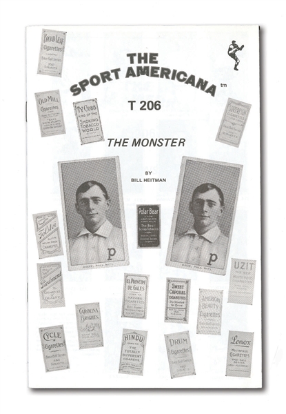 1980 "T206 THE MONSTER" BY BILL HEITMAN  32 PAGE BOOKLET BULK LOT OF 250