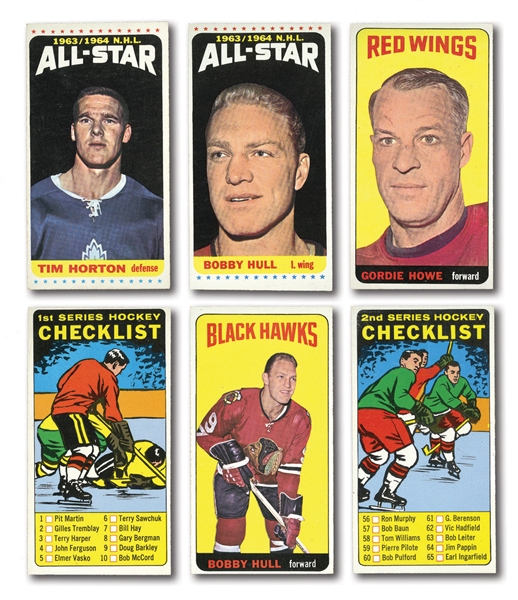 1964-65 TOPPS HOCKEY COMPLETE SET OF 110