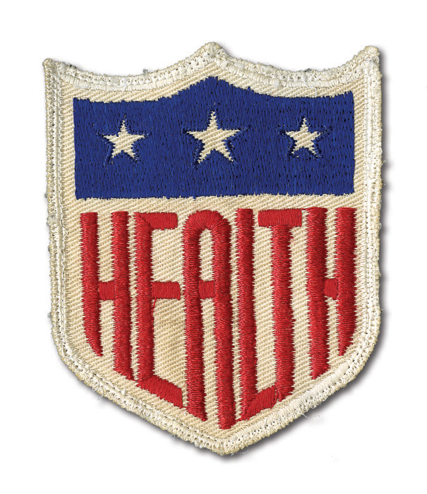 Lot Detail - ORIGINAL 1942 MLB HEALTH UNIFORM SLEEVE PATCH (DELBERT MICKEL  COLLECTION)
