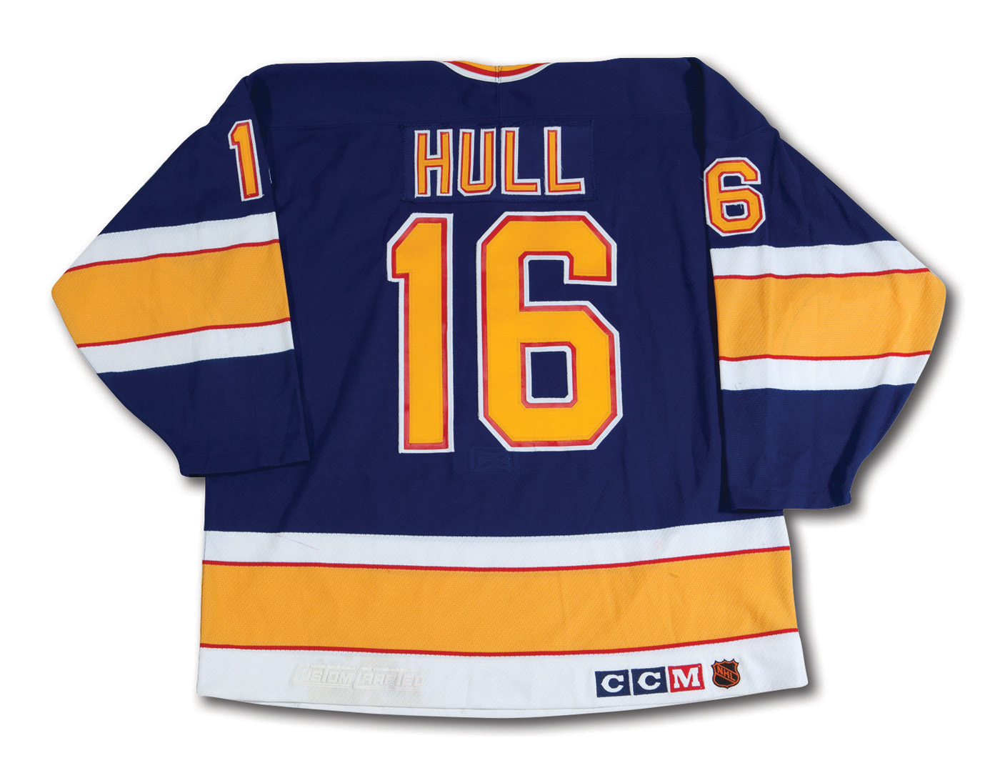 Brett Hull Game Worn Signed St Louis Blues Hockey Jersey Stick and