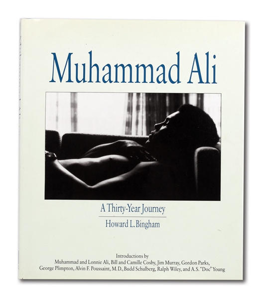 MUHAMMAD ALI AND HOWARD BINGHAM DUAL SIGNED 1993 BOOK “MUHAMMAD ALI: A 30 YEAR JOURNEY”