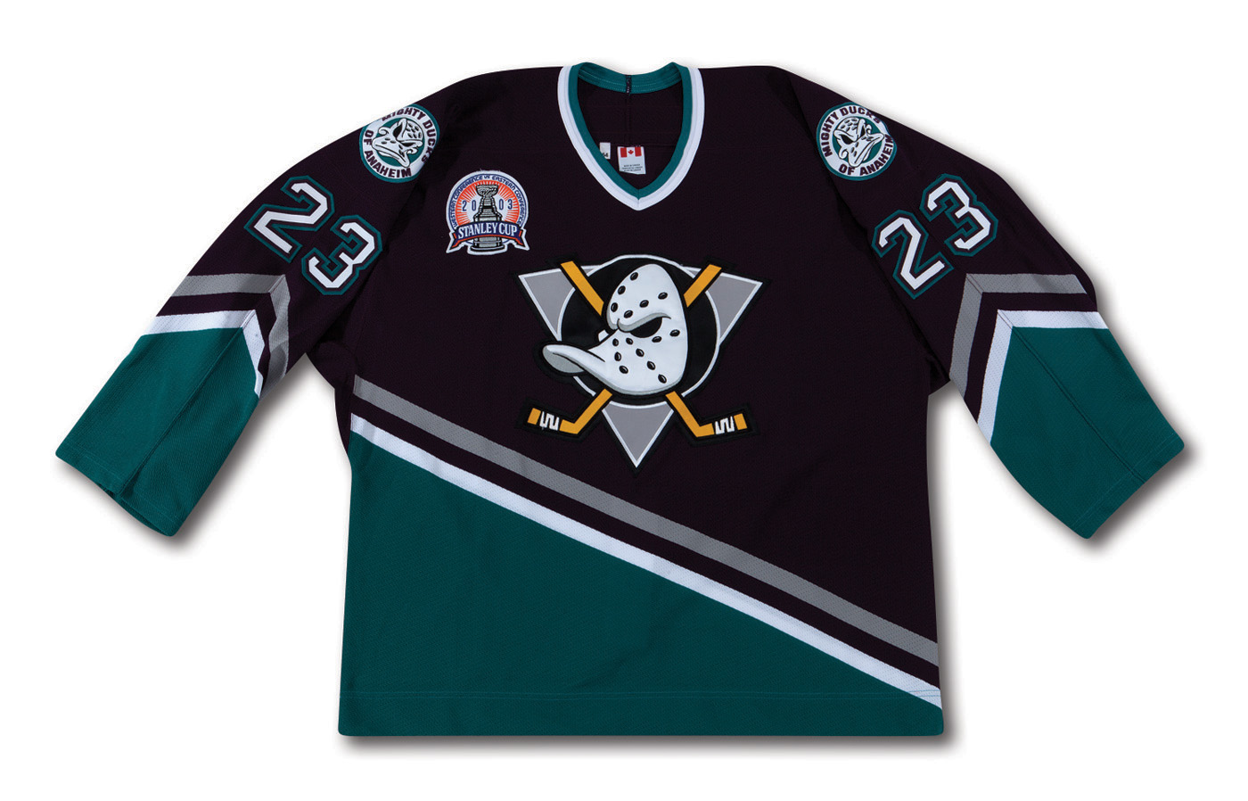 2003-04 Stanislav Chistov Game Worn Anaheim Mighty Ducks Jersey -, Lot  #40168
