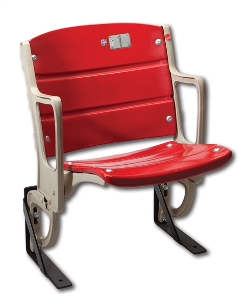 SHEA STADIUM (HOME OF METS 1964-2008; JETS 1964-83) SINGLE STADIUM SEAT (MLB AUTH., NSM COLLECTION)