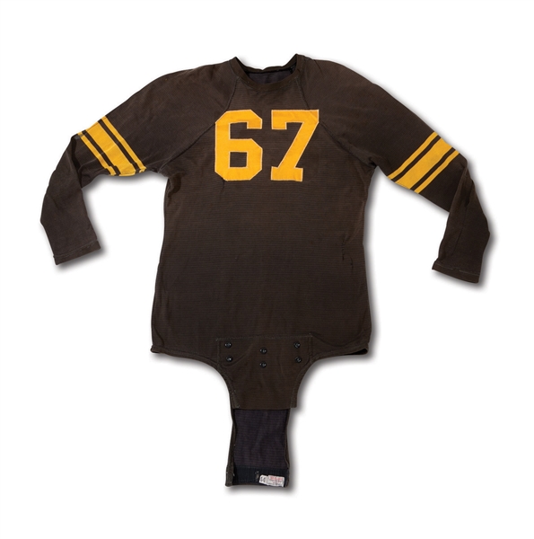 1950S PITTSBURGH STEELERS GAME WORN JERSEY WITH EXCEPTIONAL WEAR