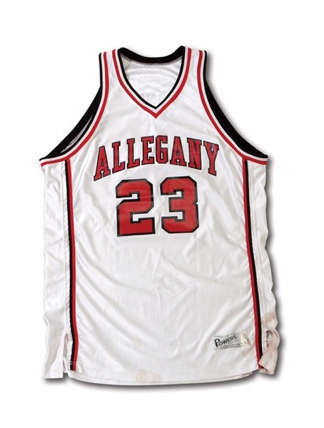 STEVE FRANCIS 1997-98 ALLEGANY JUNIOR COLLEGE GAME WORN JERSEY (FRANCIS LOA)