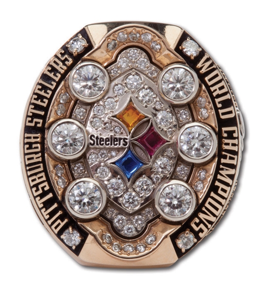 2008 PITTSBURGH STEELERS SUPER BOWL XLIII CHAMPIONSHIP RING PRESENTED TO PLAYER DALLAS BAKER - ONLY SB XLIII RING EVER OFFERED PUBLICLY! 